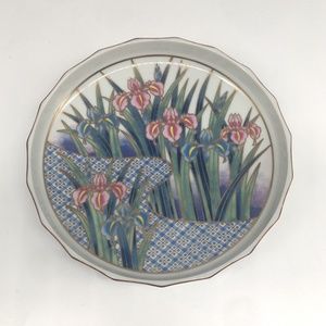 Vintage Ayame' 80s Decorative Ceramic Plate